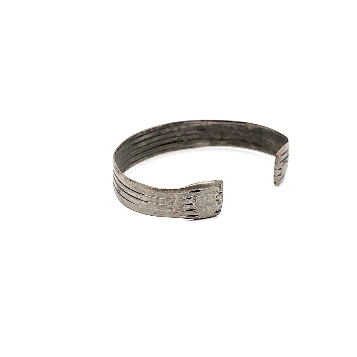 Ethiopian Silver Bracelet Small – back view