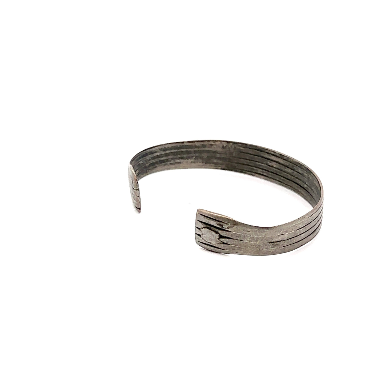 Ethiopian Silver Bracelet Small – top view
