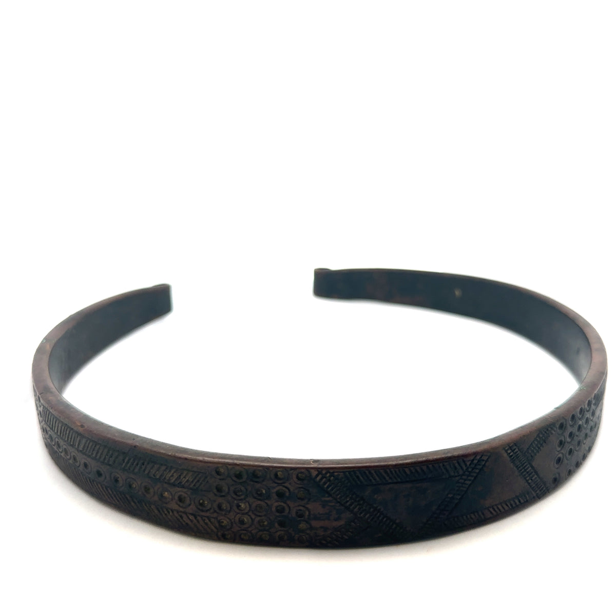 Early 20th-Century Oromo Copper Collar Necklace