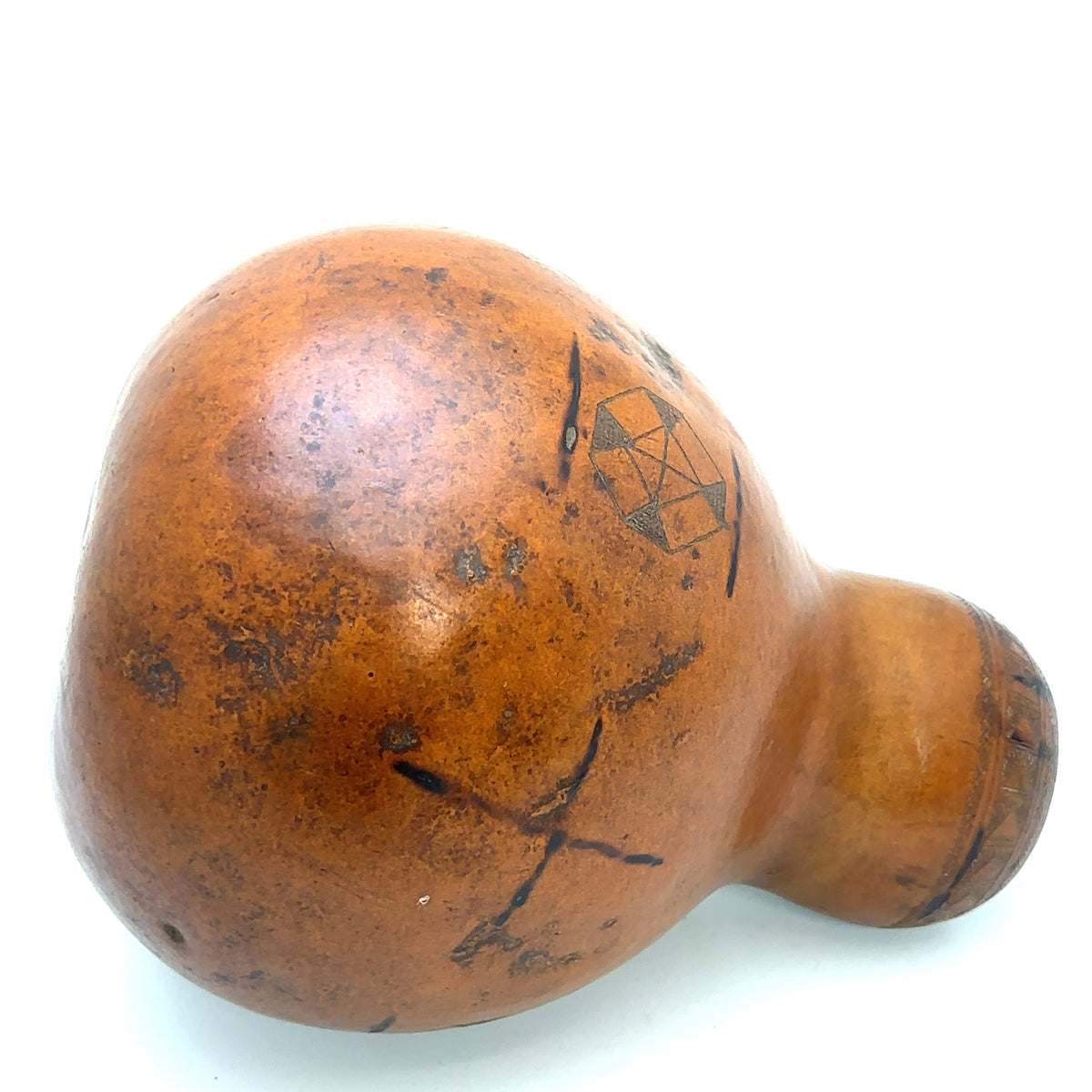 Ethiopian Borena Gourd Jug Large – side view