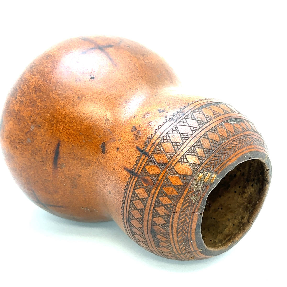 Ethiopian Borena Gourd Jug Small – front view