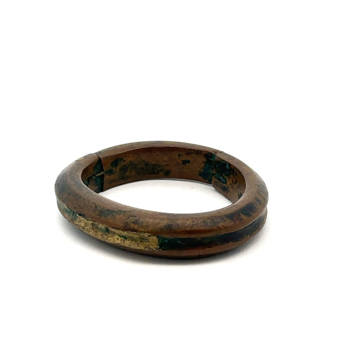 Ethiopian Copper/Brass Bracelet with hinge, Small – main view