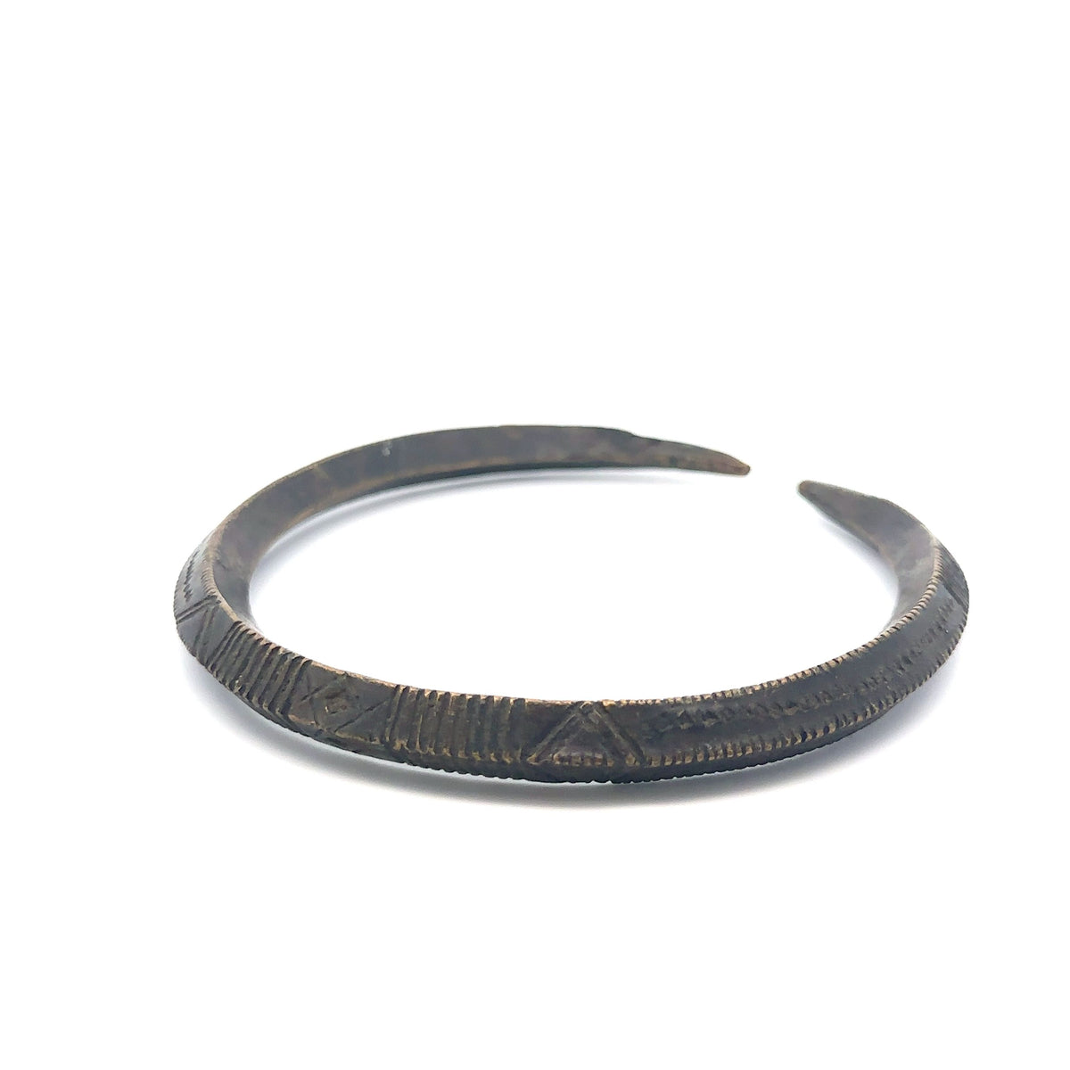 Ethiopian Large Brass/Silver Bracelet/Arm – main view