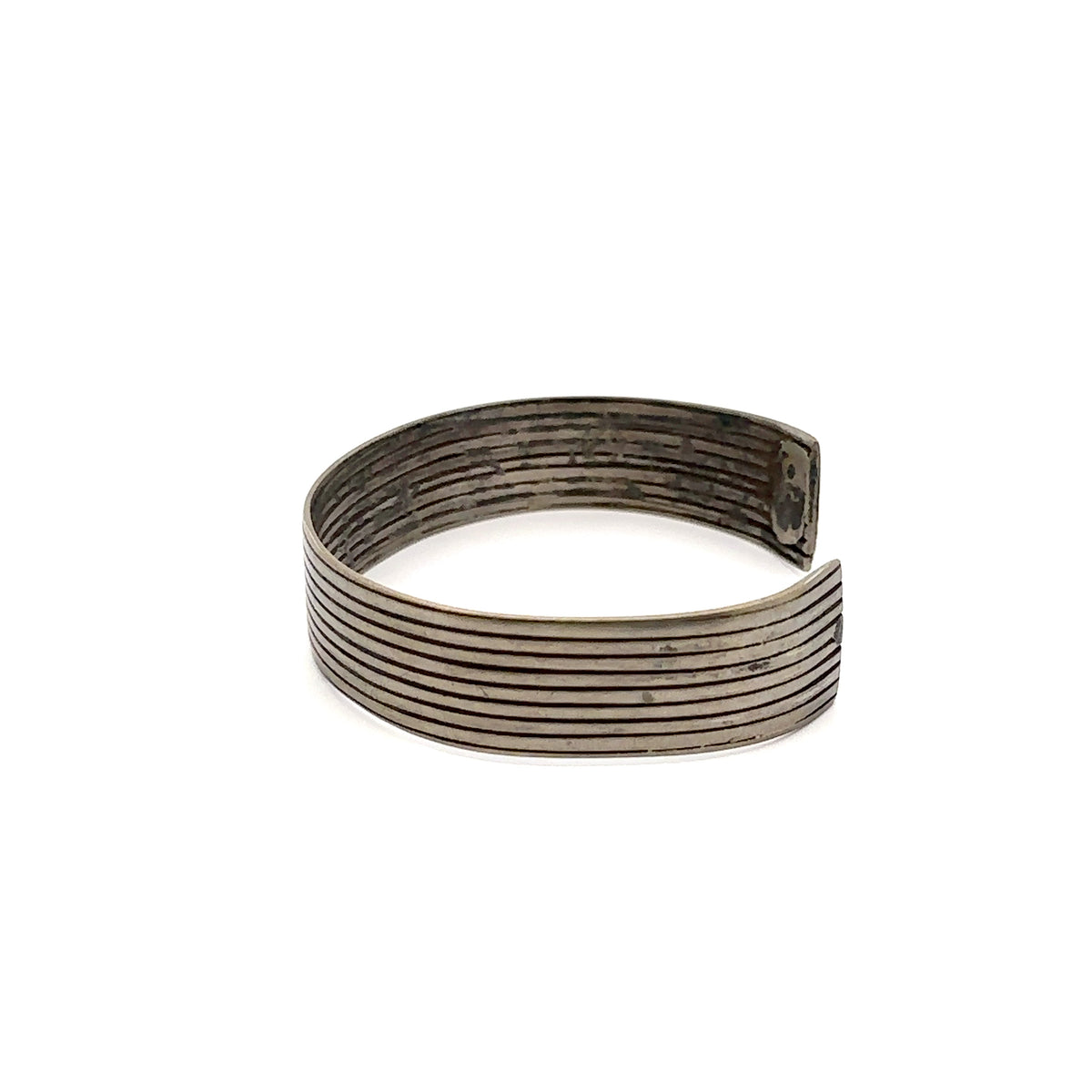 Ethiopian Silver Bracelet Small – side view